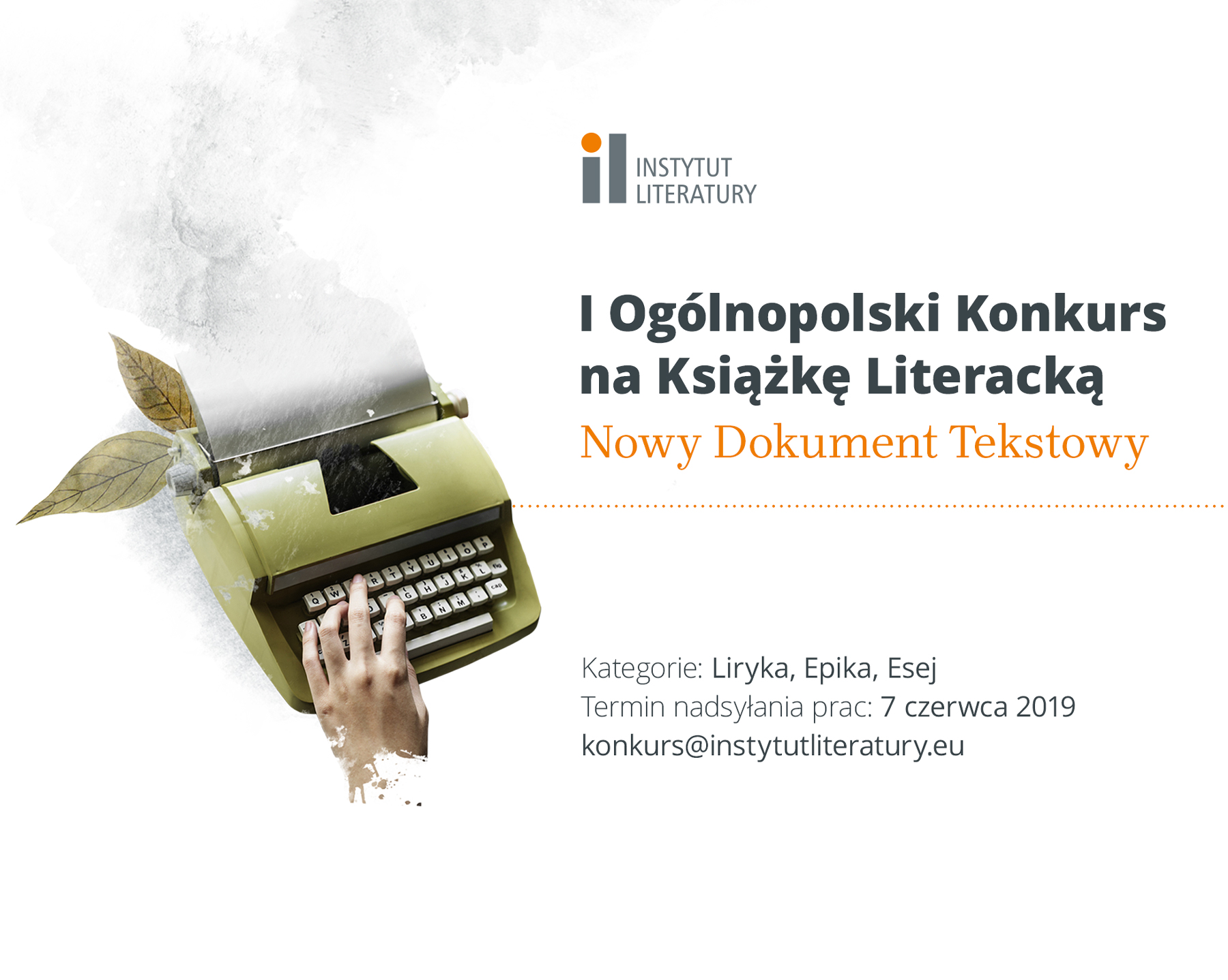 I Ogólnopolski Konkurs na Książkę Literacką „Nowy Dokument Tekstowy”