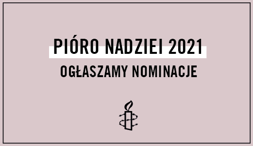 Znamy osoby nominowane do nagrody Pióro Nadziei 2021!
